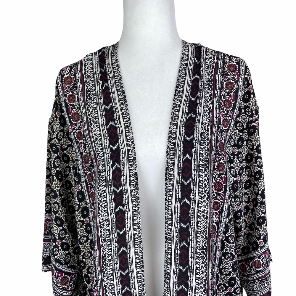 Express | Tribal Pattern Oversized Wrap/Kimono